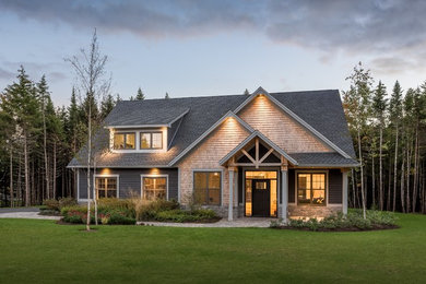 Example of an arts and crafts exterior home design in Other
