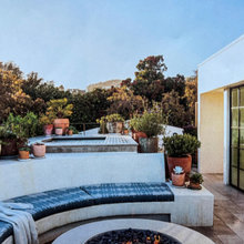 Casanova Built-In Bench Seating and Fireplace for Patio