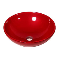 Suzanne Guttman - Glass Bathroom Sink | Crimson - Bathroom Sinks