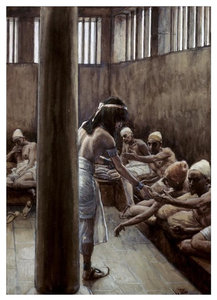 "Joseph Distributes Bread In Prison" Paper Print by James Tissot, 18"x24"