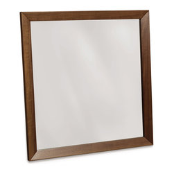 Copeland Walnut Framed Wall Mirror - Wall Mirrors