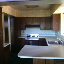 Budget kitchen makeover, before and after