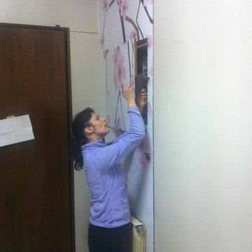 Restyling ingresso - fasi di lavorazione