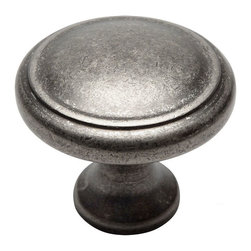 Cosmas - Cosmas 5982WN Weathered Nickel Cabinet Round Knob, 1-1/8" Diameter, Set of 25 - Cabinet And Drawer Knobs