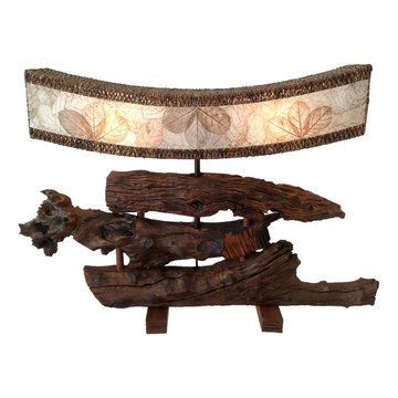 Driftwood Boat Lamp