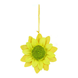 Shea's Wildflower - Hanging Sunflower, 7" - Decorative Accents