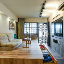 Houzz Tour: Industrial-Chic Flat With Many Space-Saving Features