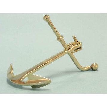 Solid Anchor Paperweight, Brass