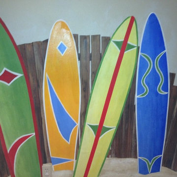 Boy and Girl tropical beach decor