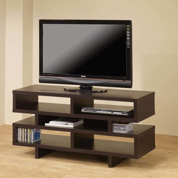 Coaster | Contemporary TV Console in Cappuccino | Open Storage -$199.62