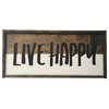 Live Happy Handcrafted Wooden Sign