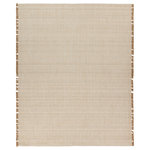 Jaipur Living - Jaipur Living Bandera Handmade Solid Cream/Beige Area Rug 2'X3' - The Tienne collection draws inspiration from the natural world through rich texture and a wool, cotton, and jute make. Handloomed by artisans in India, these rugs exude a simple elegance suited for any modern home. The Bandera design's cream and beige colorway provides a neutral, grounding effect in contemporary spaces. The textural, ribbed pile and jute fringe add visual and tactile intrigue to medium and low traffic spaces of the home such as bedrooms, guestrooms, and formal living spaces.