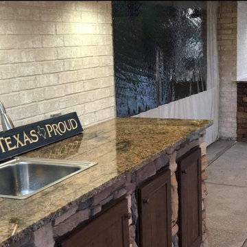 Juparana Fantasy Outdoor Kitchen Granite Countertops