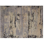 Bareens Designer Rugs - Contemporary Ziegler Sloan Grey Black Hand-Knotted Wool Rug - 11'10'' x 15'5'' - Enhance the ambiance of your home with this magnificent Persian-influenced Turkish hand-knotted rug made by skilled artisans capable of creating the most exceptional vegetable dyes and hand-spun wool. This exquisite handmade rug is a one-of-a-kind  Kafkaz, otherwise identified as Chobi, Chobi Peshawar, Oushak, or Ziegler rug. These handmade rugs are crafted in Pakistan utilizing superior-quality wool imported from Australia, New Zealand, and Korea in two types of weaves: the Persian weave and the Mori weave. This rug is meticulously crafted by hand using the finest natural vegetable dyes extracted from local plants. The artisans use a blend of hand-spun local and fine merino wool, resulting in a rug with a compelling texture, higher lanolin content, and longer staple. The artisans occasionally incorporate natural or artificial silk into the pile to enhance specific motifs. The finished product is an awe-inspiring execution of flawless design and an understated palette that exudes elegance.