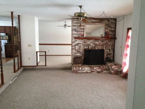Need advice on how to update sunken  living  room  