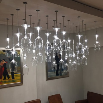 Wine Glass Chandelier