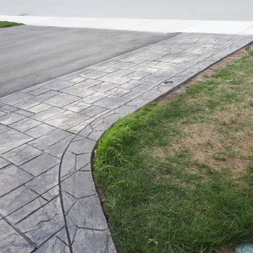 Valley Stamped Concrete Driveway