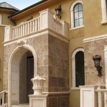 Exterior veneer pavers