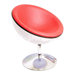 Lunar Red and White Lounger - Furniture
