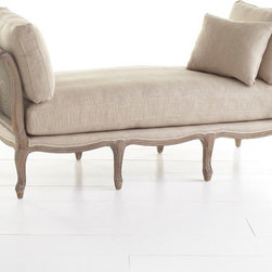 Linen European Lounger - Loveseats