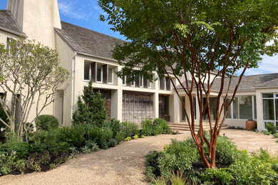 This is an example of a coastal landscaping in New York.
