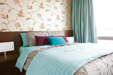 Example of a trendy bedroom design in Toronto