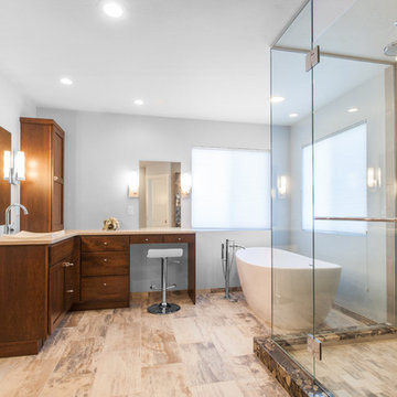 Master Bath, Relaxed Contemporary