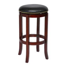 1st Avenue - Dune Cordova Swivel Bar Stool, Cherry - Bar Stools and Counter Stools