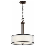 Kichler Lighting - Kichler Lighting 43153MIZ Tallie - Three Light Inverted Medium Pendant - Canopy Included: TRUE  Shade InTallie Three Light I Mission Bronze Satin *UL Approved: YES Energy Star Qualified: n/a ADA Certified: n/a  *Number of Lights: Lamp: 3-*Wattage:100w A19 bulb(s) *Bulb Included:No *Bulb Type:A19 *Finish Type:Mission Bronze