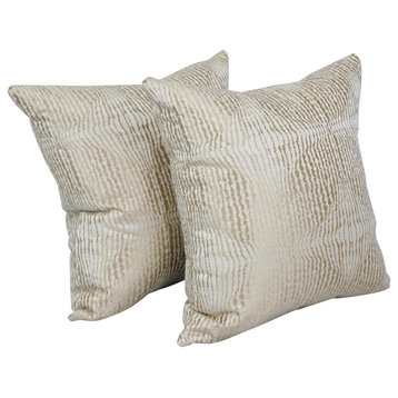 17" Jacquard Throw Pillows With Inserts, Set of 2, Ashfield Alabas