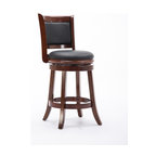 Augusta Swivel Stool, 24", Cherry
