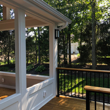 Cedar Porch and Deck Combination in Powell, OH