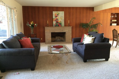 Inspiration for a 1960s living room remodel in Other