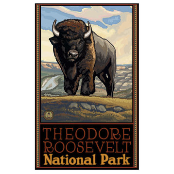 Paul A. Lanquist Theodore Roosevelt National Park Art Print, 12"x18"