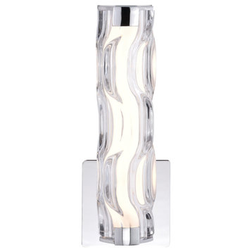 Bellevue VXBF59984 Sienna 1 Light 13" Tall LED Bathroom Sconce - Chrome