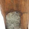 Natural Wood Teak Resin Foot Stool