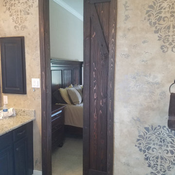 Cedar Barn Door in Honey stain