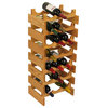 Wooden Mallet Dakota 7 Tier 21 Bottle Wine Rack in Light Oak