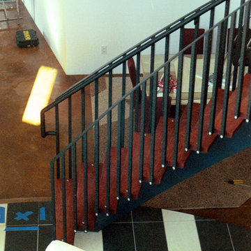 Powder Coated Steel Stair Unit
