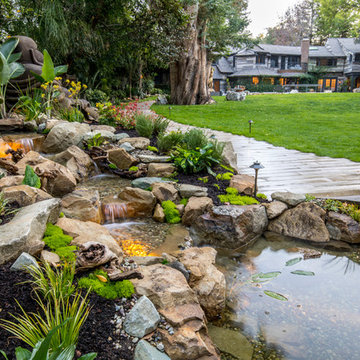 Waterfall Stream Dream Home Pond