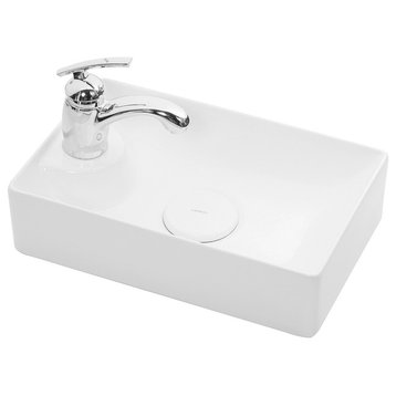 Vision 16042 Ceramic Countertop Bathroom Sink 16.5"