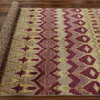Wool Oriental Hand-KnottedModern Ikat Rug, 4'10"x8'3"