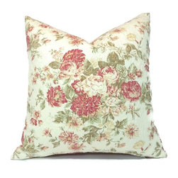 Floral & Plaid Pillow Cover In One - Decorative Pillows