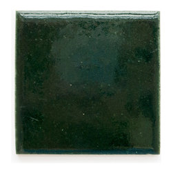 958 Rainforest (Crackle and Glossy Finish) - Handmade Ceramic Tile - Tile