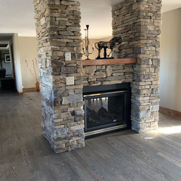 Red oak with aged barrel custom stain and Odie's oil