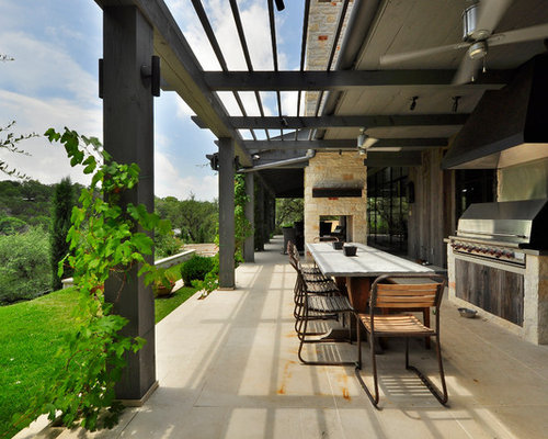 Partially Covered Patio | Houzz