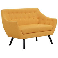 MEREDITH LOVE SEAT/MUSTARD