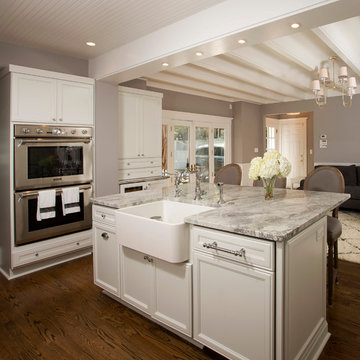 Alexandria Dreamy Gray and White Kitchen