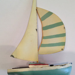 Teal Sailboat - Christmas Ornaments