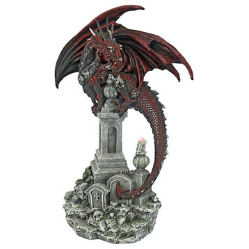 Warrior Dragon of the Necropolis Gothic Cemetery Statue